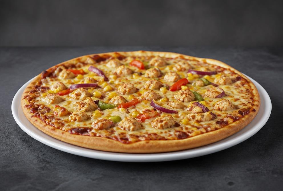 BBQ Pizza + Getränk