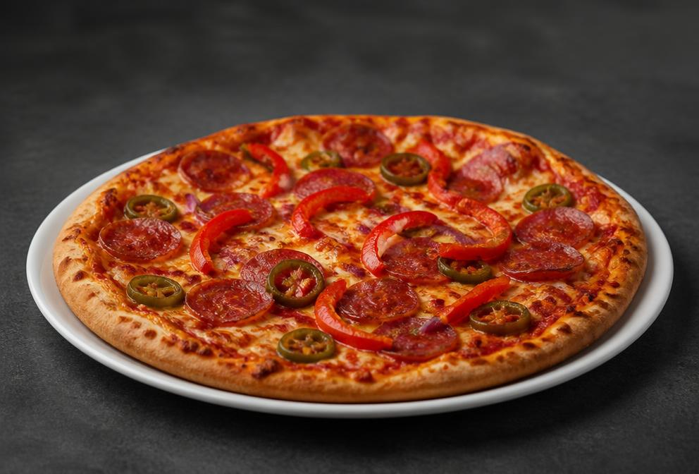 Diabolo Pizza + Getränk